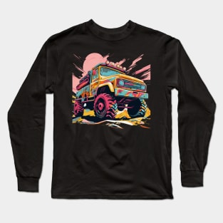 pop art  style 4x4 offroad crawler truck Long Sleeve T-Shirt